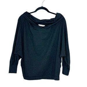 We The Free FP Sequoia Wide Neck Off Shoulder Top in Black size XS